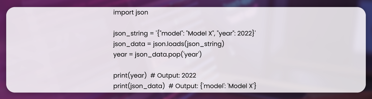 To-remove-an-element-from-a-dictionary-with-JSON