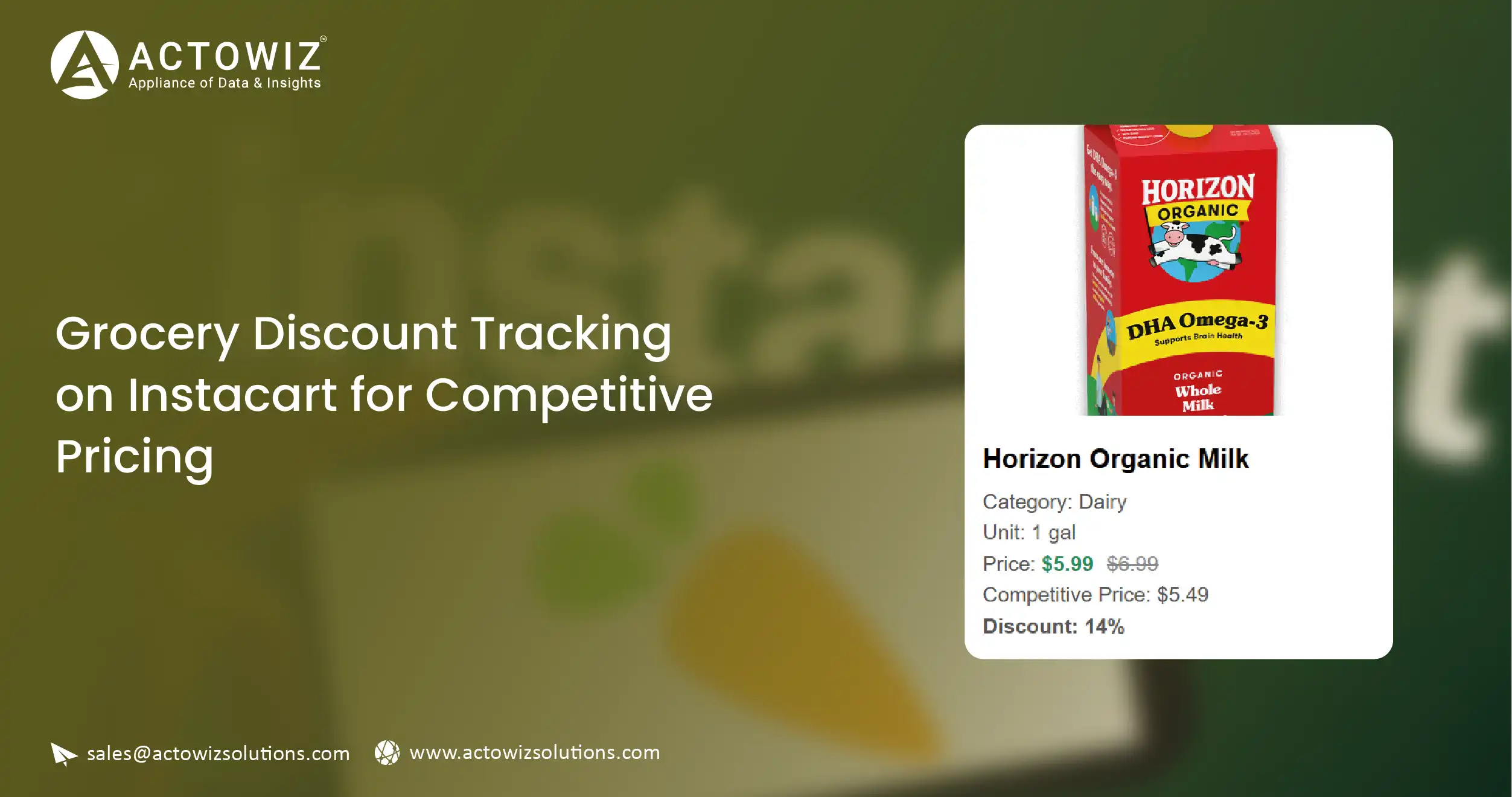 Grocery Discount Tracking on Instacart for Competitive Pricing