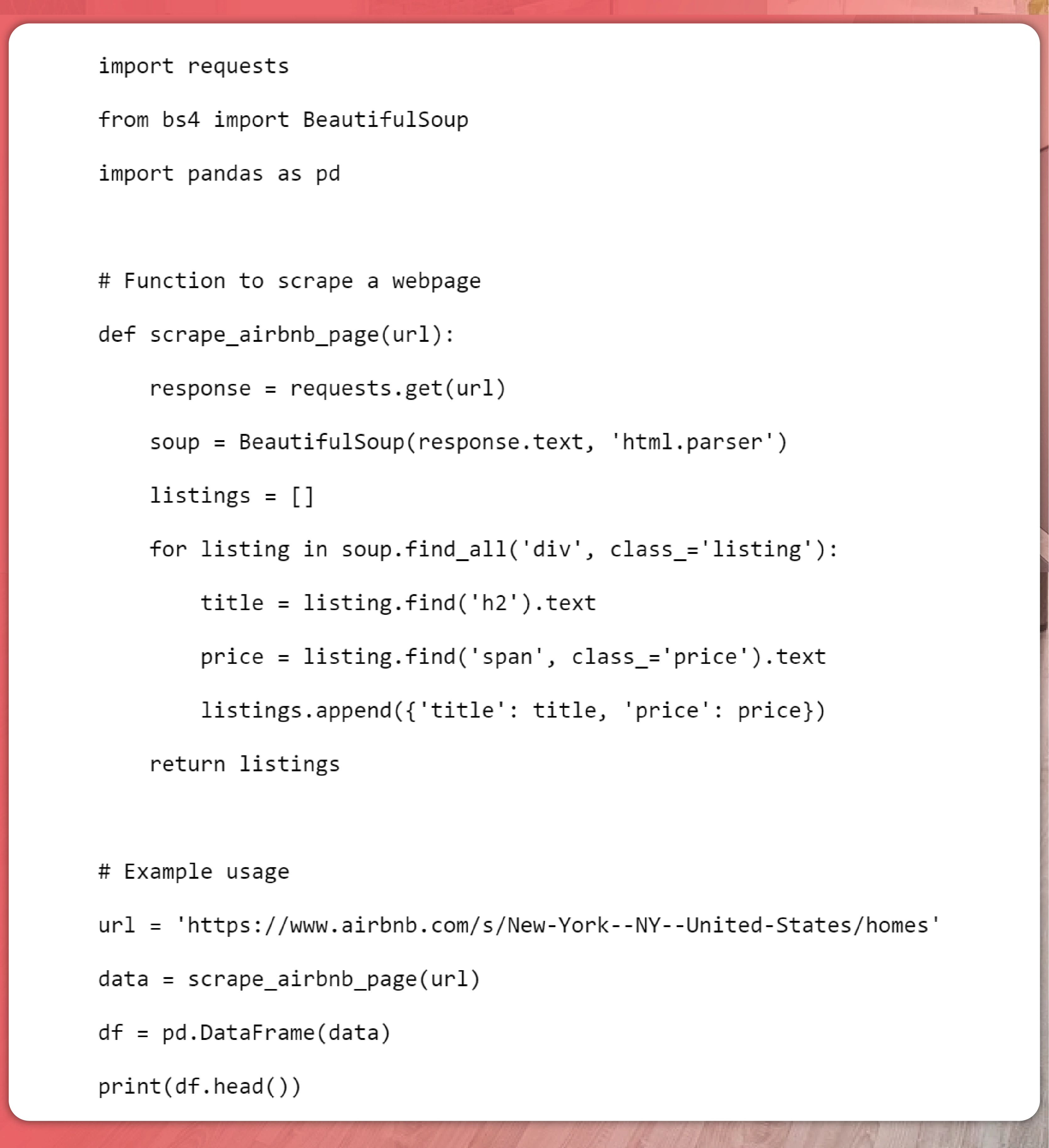 Web-Scraping-with-BeautifulSoup-and-Selenium