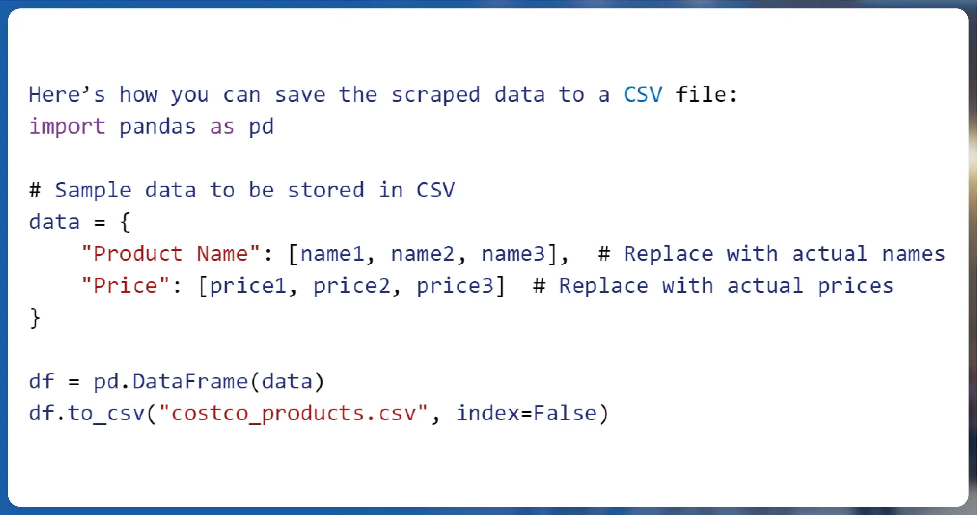 Storing-the-Scraped-Data